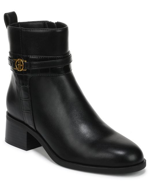 Giani Bernini Black Mansonn Round Toe Booties