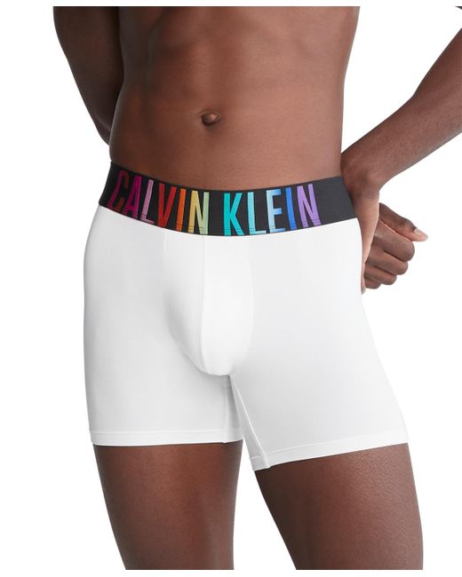 Calvin Klein White Intense Power Pride Boxer Briefs for men