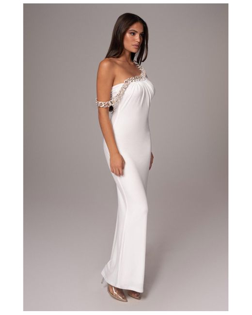 JLUXLABEL Gray Monette Asymmetric Dress