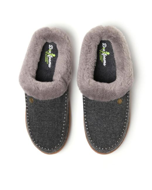 Dearfoams Gray Baro Energy Return Clog House Shoe Slipper for men