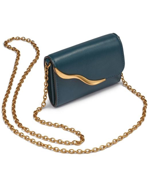 Donna Karan Blue Malverne String Wallet