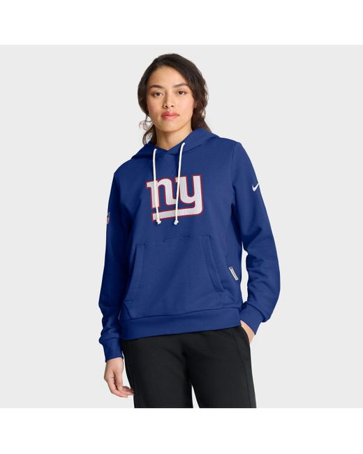 Nike Blue New York Giants Sideline Standard Issueâ Initial Homeâ Dri-fit Hoodie
