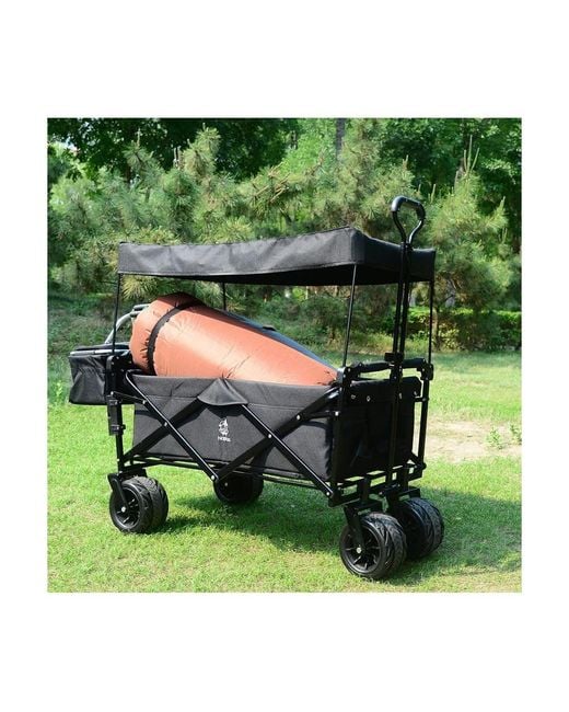 Mountaintop Black Collapsible Wagon
