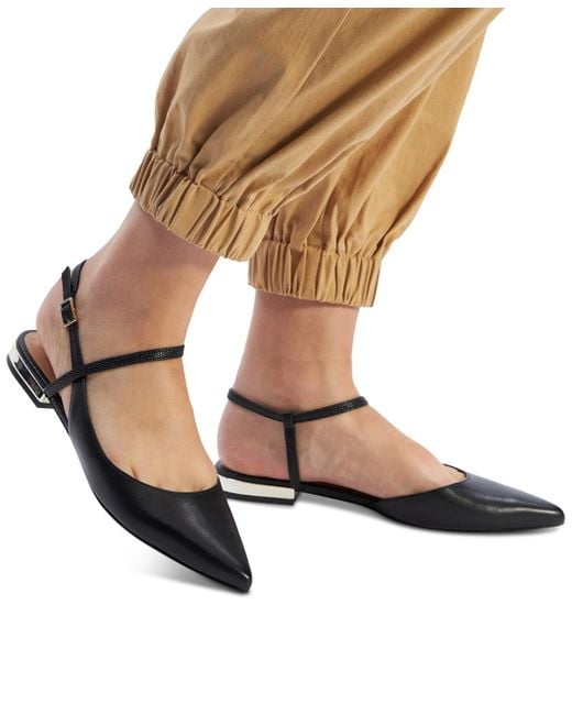 ALDO Black Sarine Strappy Pointed Toe Flats