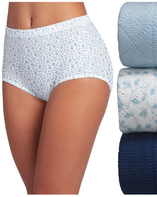 Jockey Cotton Elance Breathe Brief 3 Pack Underwear 1542, Extended