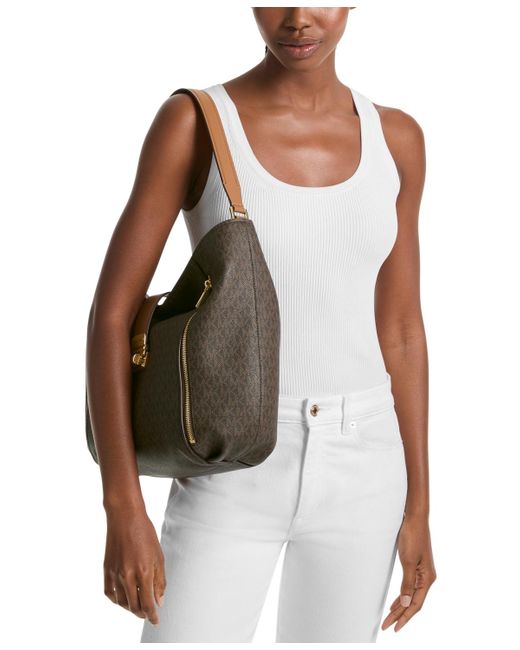 Michael Kors Gray Michael Extra Large Hobo Shoulder Bag