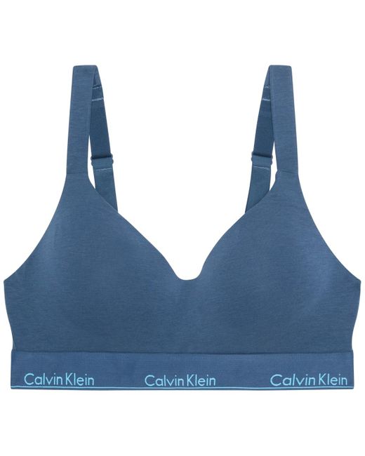 Calvin Klein Blue Full Coverage Lift Bralette