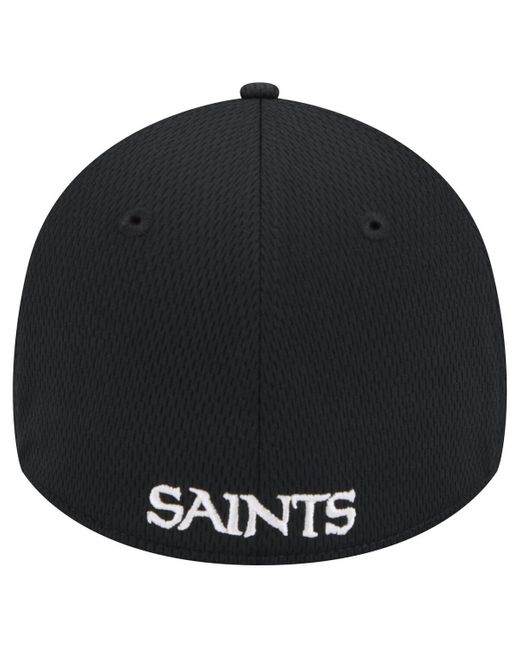 KTZ Black New Orleans Saints Active 39thirty Flex Hat for men