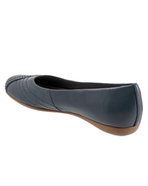 Trotters Blue Sasha Flat