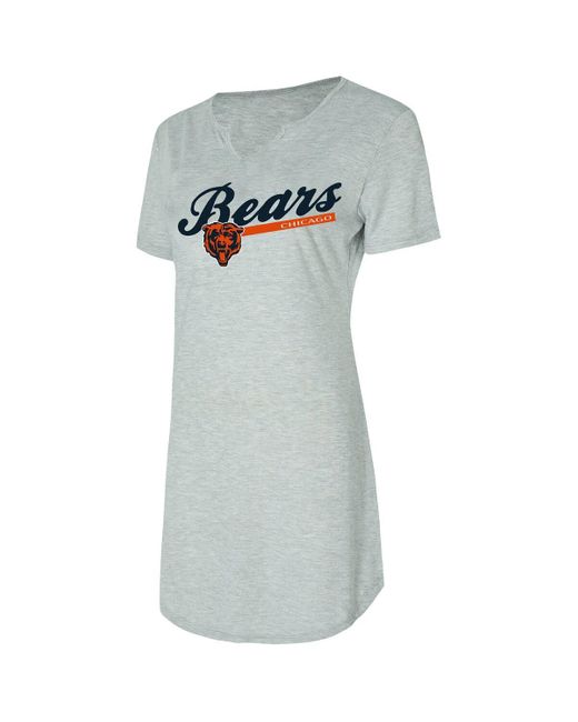 Concepts Sport Blue Chicago Bears Petition Knit Notch Neck Nightshirt
