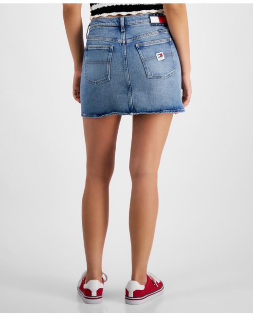 Tommy Hilfiger Blue Izzie Mid-rise Mini Denim Skirt