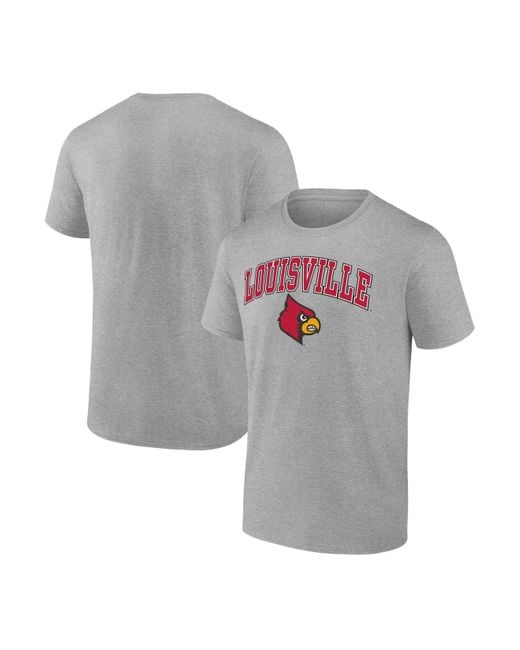 Fanatics Branded Steel Louisville Cardinals Campus T-shirt in Gray for Men