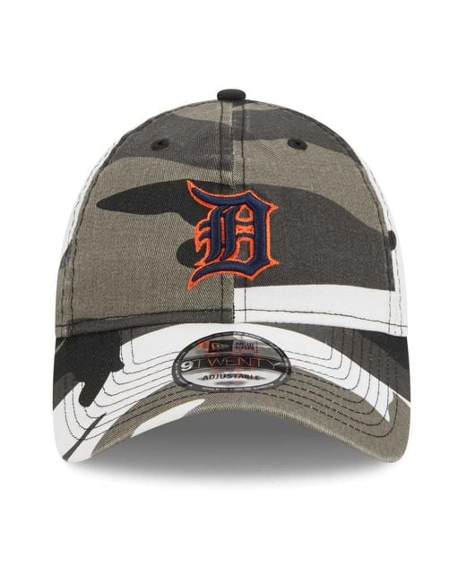 KTZ Detroit Tigers Camo 9twenty Adjustable Hat in Metallic for Men