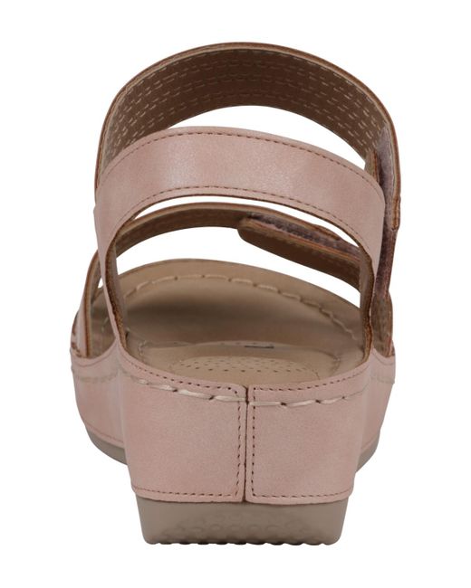Gc Shoes Brown Samar Wedge Sandals