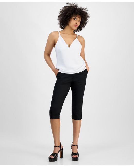 Guess White Caroline Logo-hardware Camisole