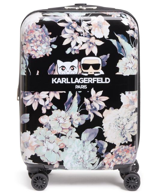 Karl Lagerfeld Multicolor Karlflauge 21" Hardside Carry-on Spinner