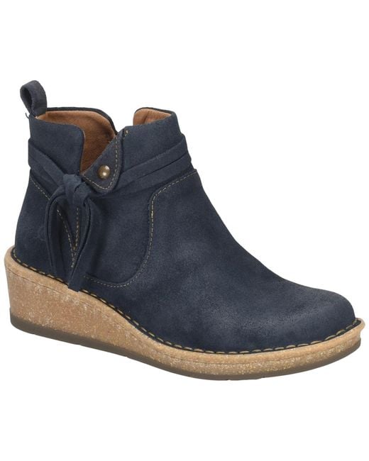 Born Blue Vaughn Round Toe Regular Booties