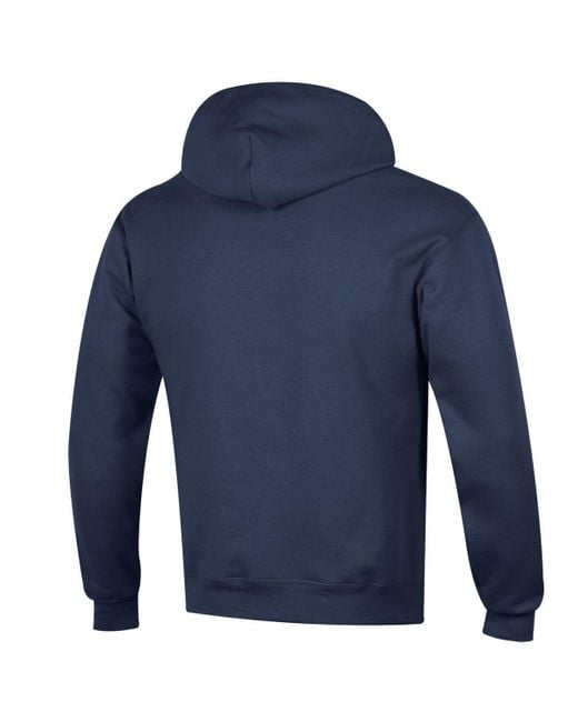 Champion Blue North Carolina Tar Heels Basic Arch Fleece Pullover Hoodie for men