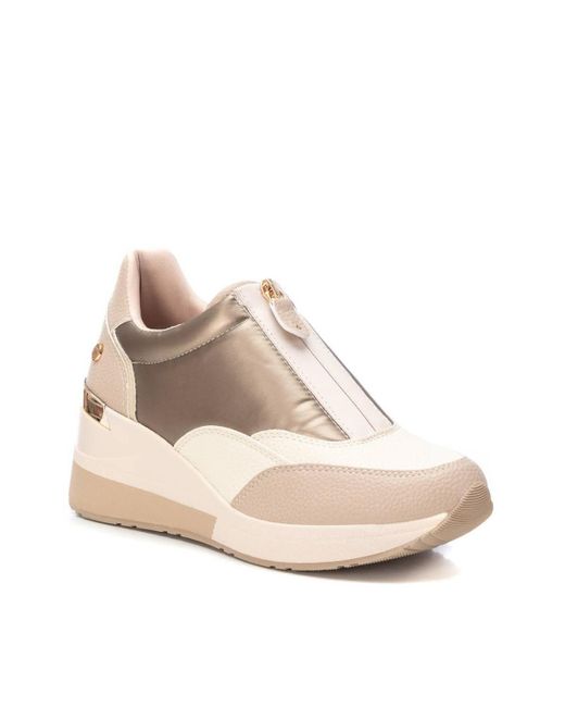 Xti Natural Wedge Sneakers By