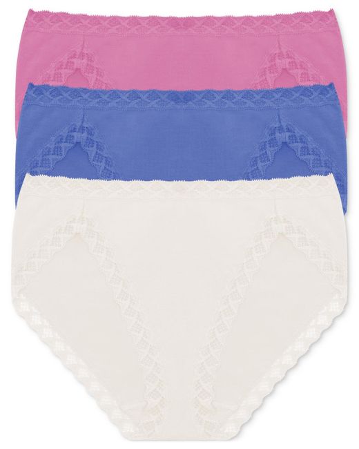 Natori Blue Bliss French Cut Brief Underwear 3-pack 152058mp
