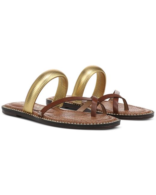 Sam Edelman Brown Tillie Slide Flat Sandals