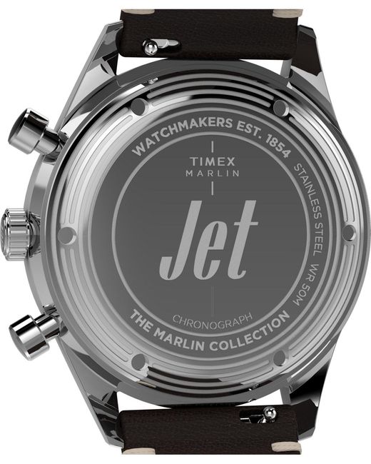 Timex Gray Chronograph Leather Watch for men
