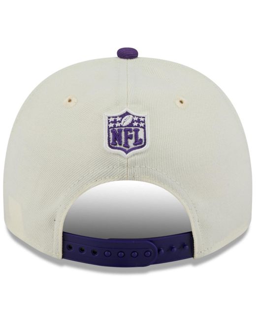 KTZ Gray Cream/purple Minnesota Vikings 2025 Nfl Draft A-frame 9fifty Snapback Hat for men