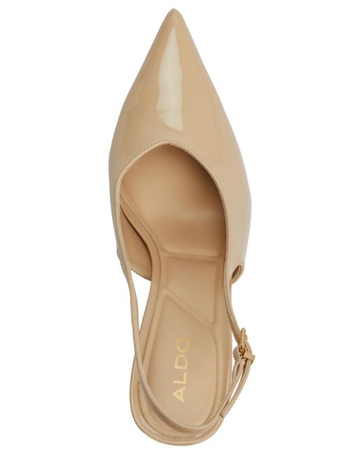 ALDO White Lysandre Pointed-toe Slingback Pumps