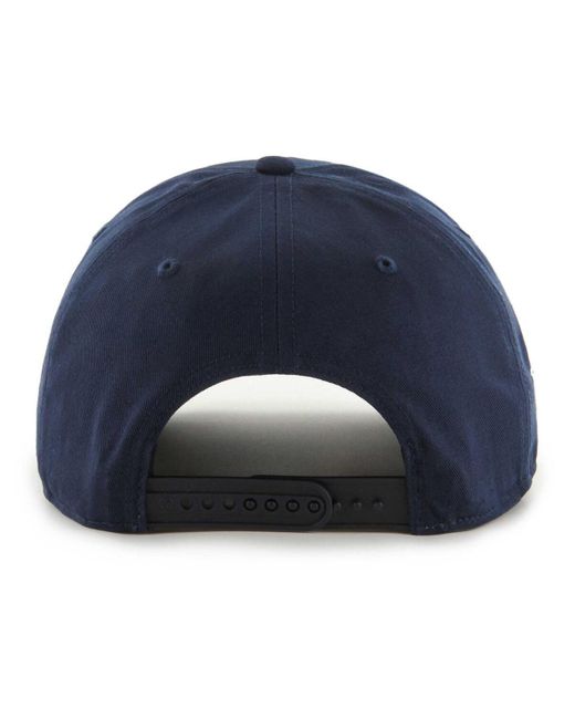 '47 47 Brand Deep Sea Blue Seattle Kraken Overhand Logo Side Patch Hitch Adjustable Hat for men