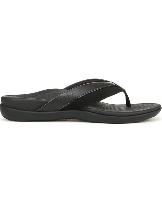 Vionic Black Shore Thong Sandals