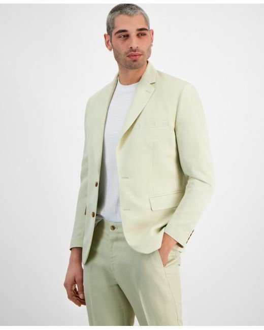 INC International Concepts Natural Luca Slim Fit Blazer for men
