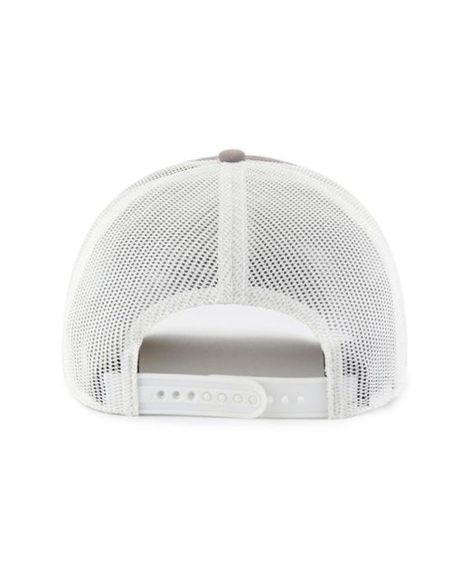 '47 Gray/white Pittsburgh Pirates Tide Sweep Rope Trucker Adjustable Hat for men