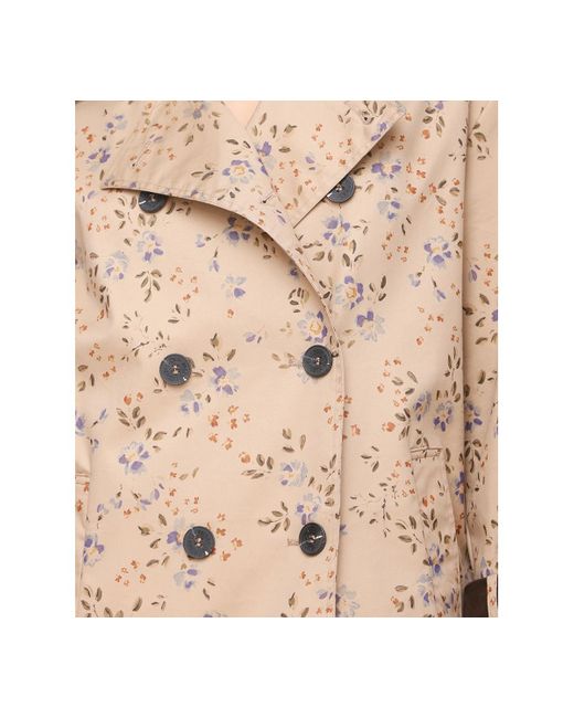 Avec Les Filles Natural Asymmetrical-double-breasted Oversized Trench Jacket