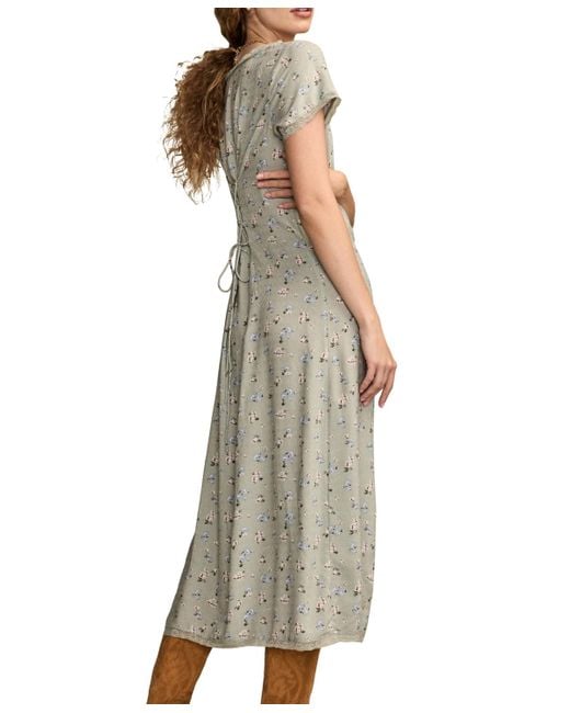 Lucky Brand Simone Floral-print Midi Dress | Lyst