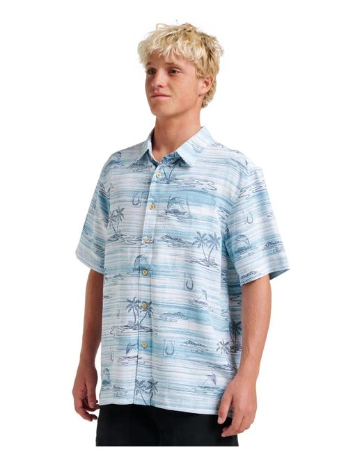 Quiksilver Blue Comfort Fit Shirt for men