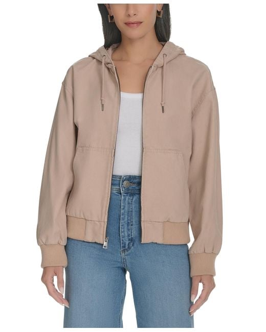 Levi's Natural Relaxed Hooded Bomber Jacket