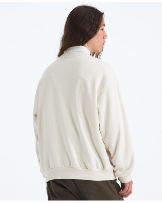 The North Face White Evolution Simple Dome Oversized Crew Sweatshirt for men