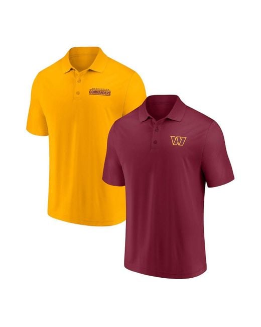 Fanatics Men's Branded Burgundy, White Washington Commanders Long and Short  Sleeve Two-Pack T-shirt - Macy's