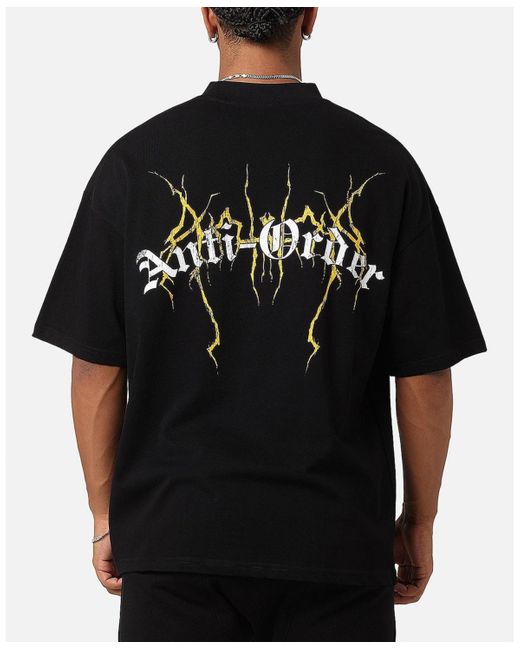 The Anti Order Black Chaos Mock Neck T-shirt