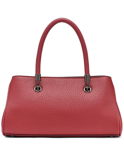 Calvin Klein Red Brigette Mini Satchel Bag