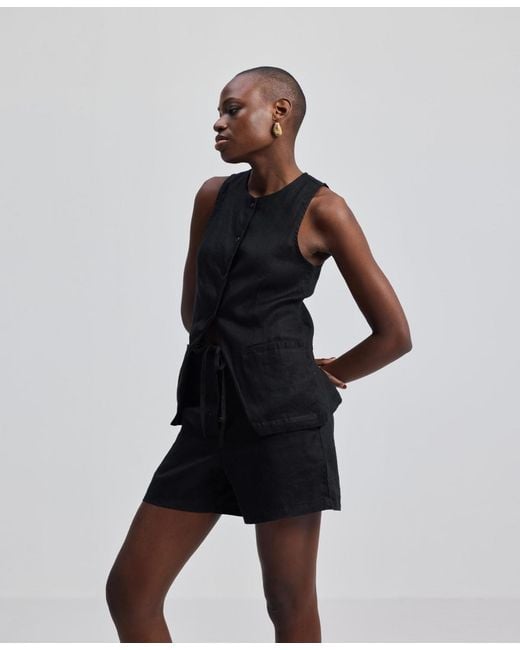 REISTOR Black Hemp Shorts
