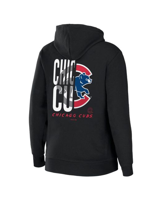 WEAR by Erin Andrews Chicago Cubs Sponge Fleece Full zip Hoodie in Black Lyst