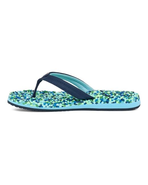 Sanuk Blue Bubblecush Sandals