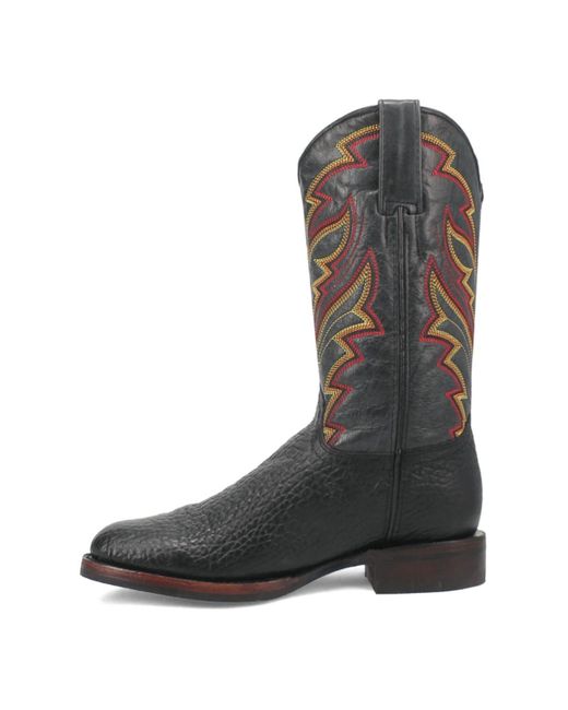 Dingo Black Young Gun Leather Boot for men