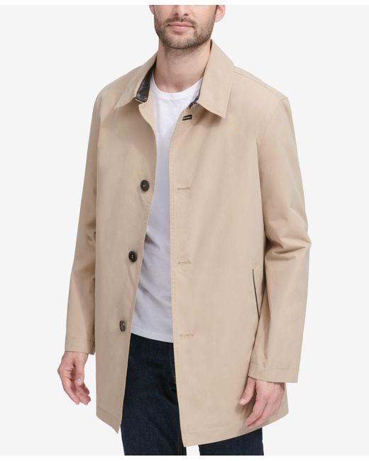 mens beige car coat