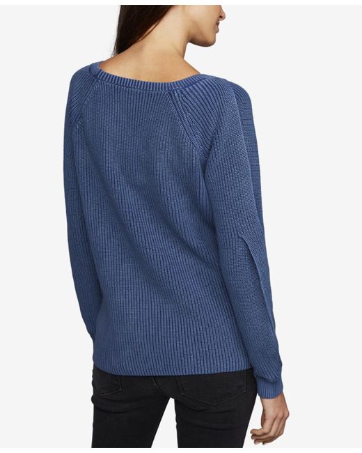 A Pea In The Pod Blue Maternity Boyfriend Sweater