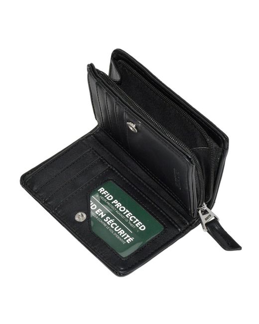 ROOTS Black Medium Ladies Wallet