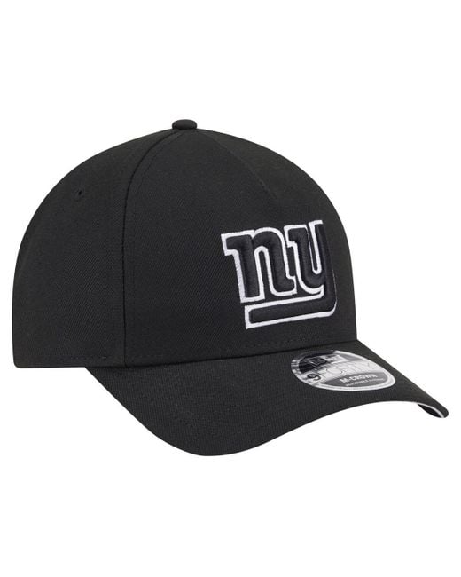 KTZ Black New York Giants Team Collection 9forty M-crown A-frame Adjustable Hat for men
