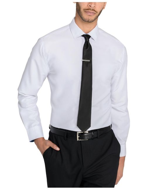 Calabrum Black Slim Solid Tie for men