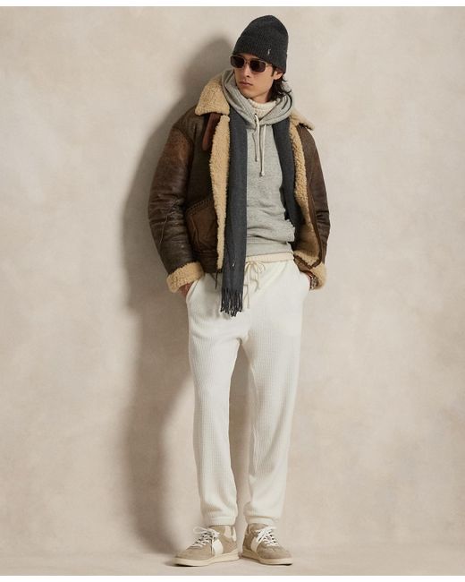 Polo Ralph Lauren Natural Waffle-knit Fleece Sweatpants for men